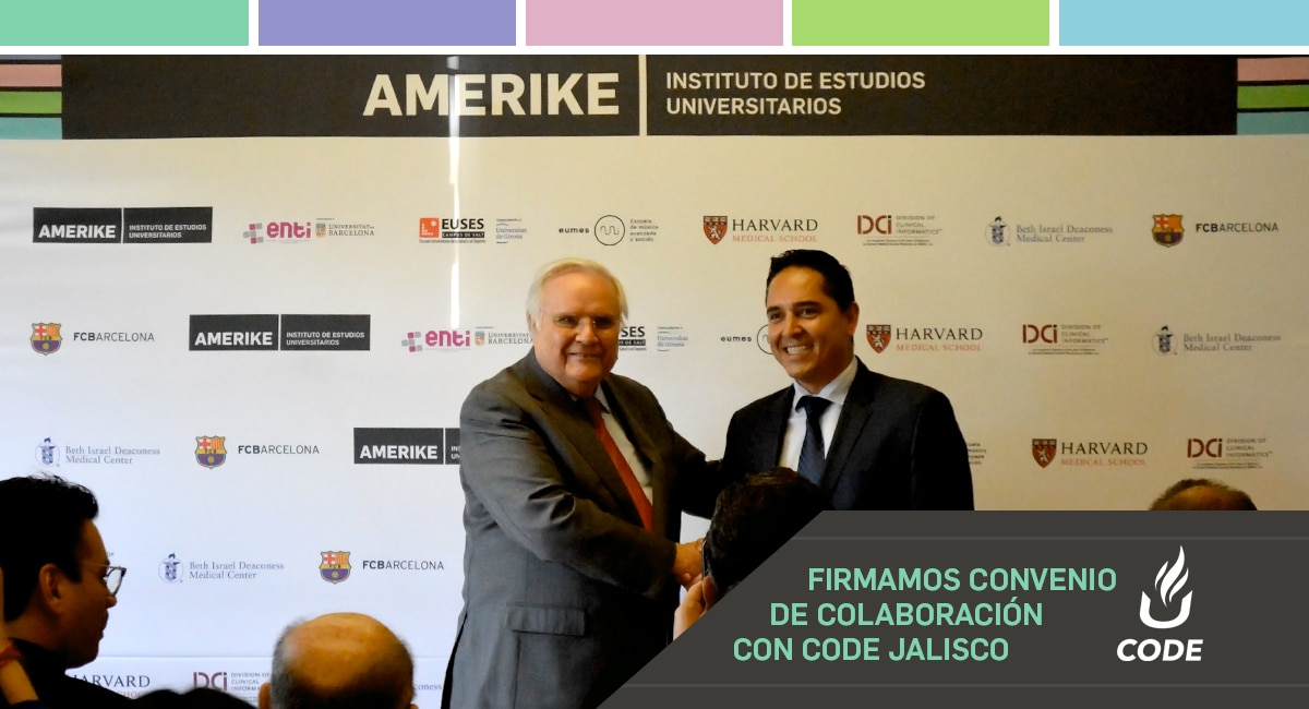 Firmamos convenio de colaboración con CODE Jalisco